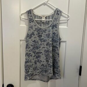 Floral Gray Tank Top